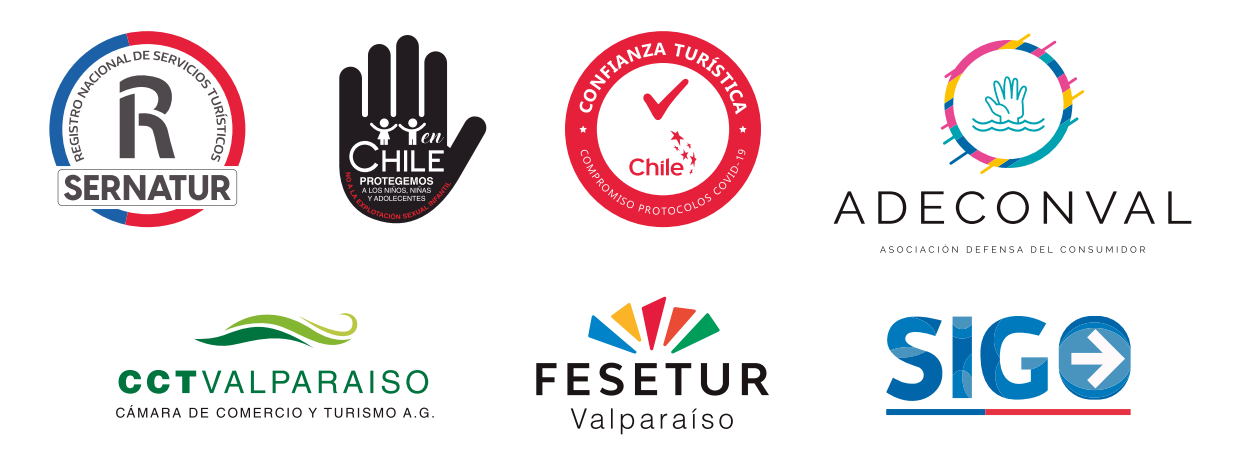 SERNATUR, protección de niños, niñas y adolescentes, Confianza Turística, ADECONVAL, Cámara de Comercio y Turismo de Valparaíso, FESETUR y SIGO